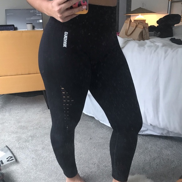 Black Gymshark Energy Seamless Leggings 